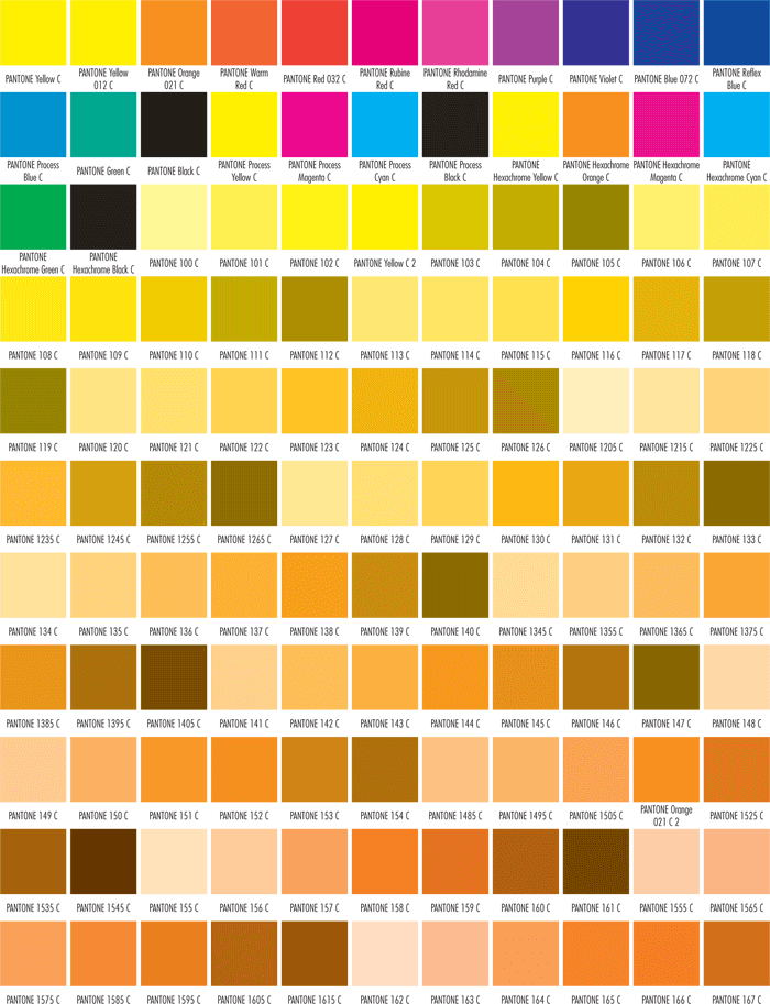 Australia Clinic Refusal Printable Pantone Color Chart Gooey Thing Fancy