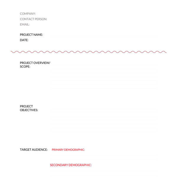 Design Brief: How to Write (12+ Free Templates) | Word - PDF