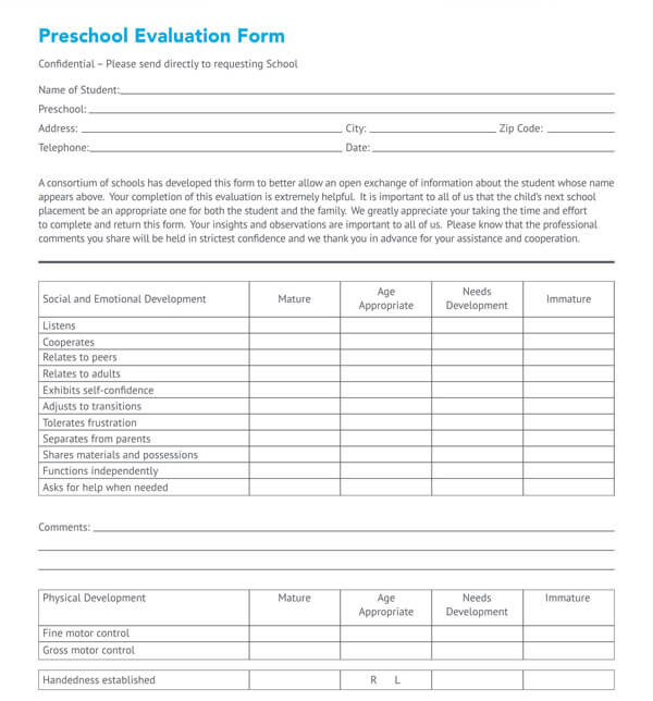 Free Printable Preschool Assessment Test Printable Te - vrogue.co