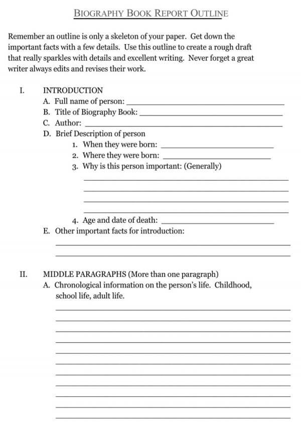 how to write a biography book pdf