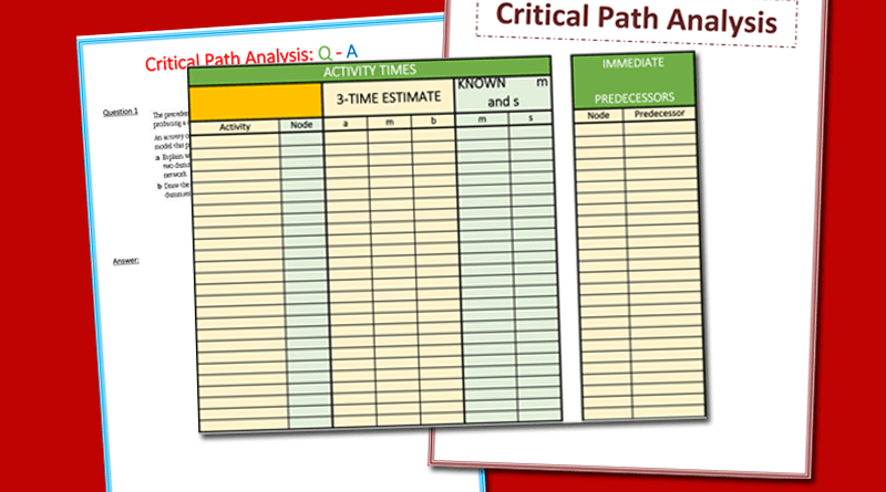 8 Critical Path Templates Word Excel Fomats