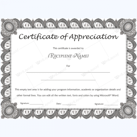 Certificate of Appreciation Templates - 99+ Printable Designs