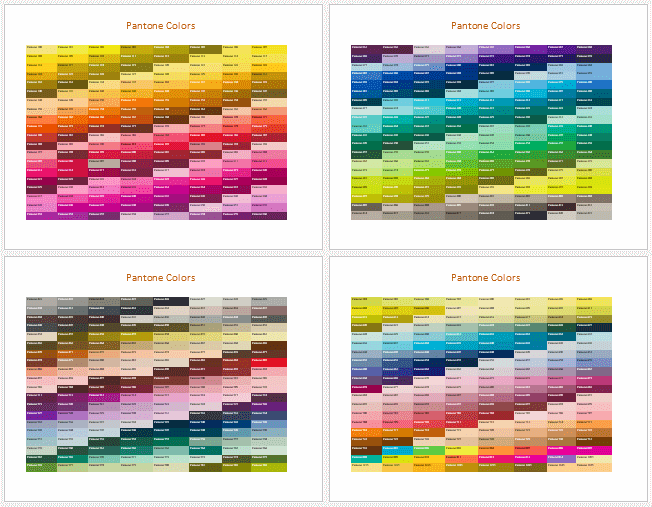 pantone color chart download