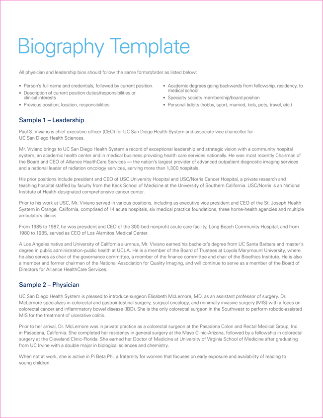 38  Biography Templates with Images Download in Word PDF