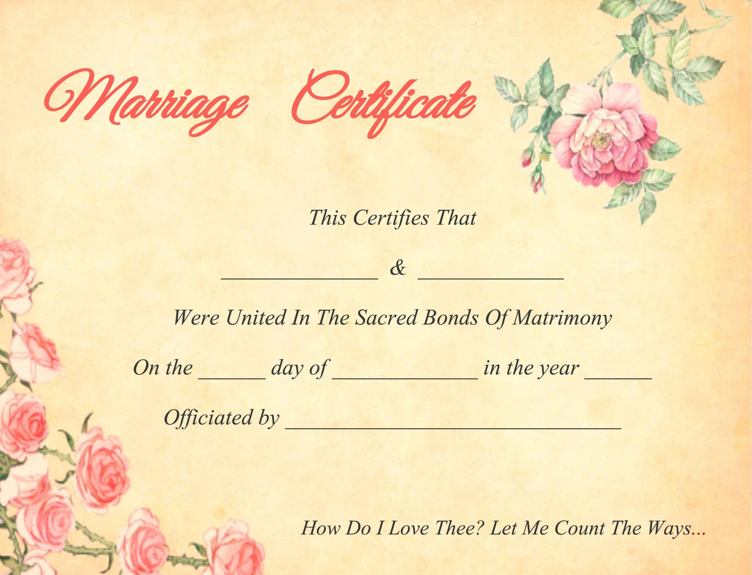 Marriage Certificate Template 01 Scaled 